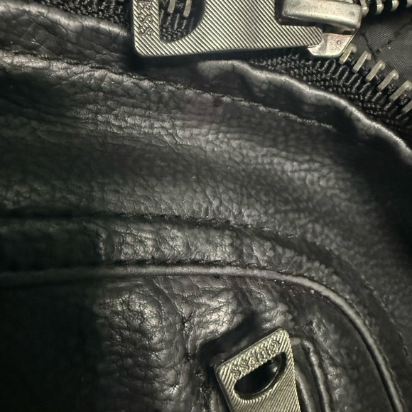 Guess Black Leather Jacket - Picture 2 of 7